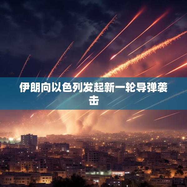 伊朗向以色列发起新一轮导弹袭击