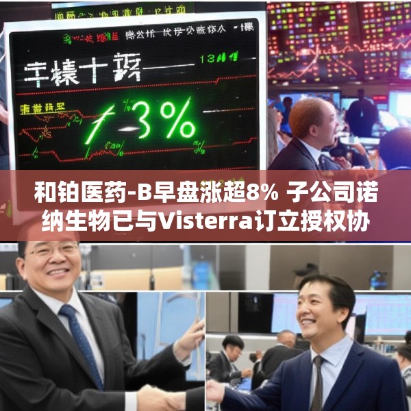 和铂医药-B早盘涨超8% 子公司诺纳生物已与Visterra订立授权协议