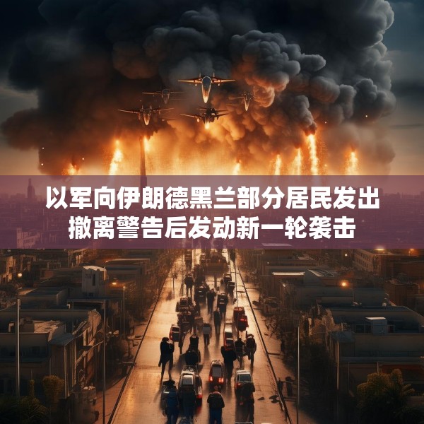 以军向伊朗德黑兰部分居民发出撤离警告后发动新一轮袭击