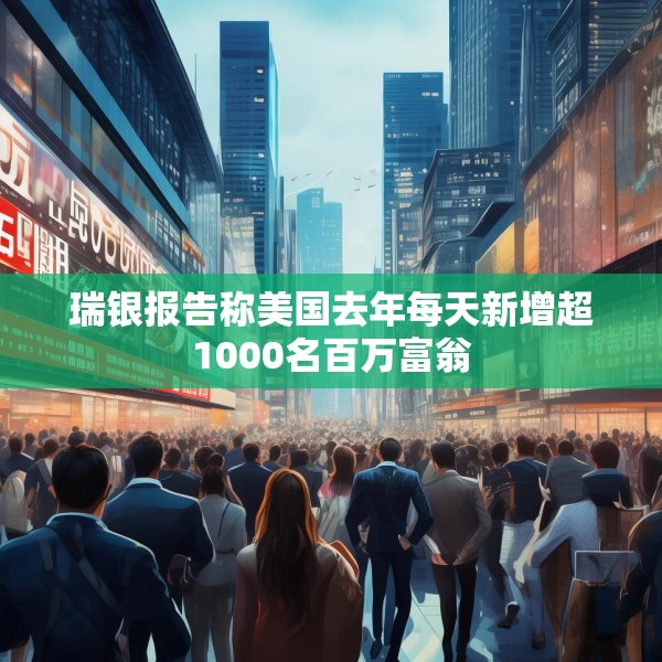 瑞银报告称美国去年每天新增超1000名百万富翁