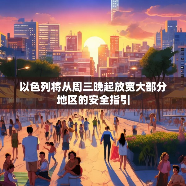 以色列将从周三晚起放宽大部分地区的安全指引
