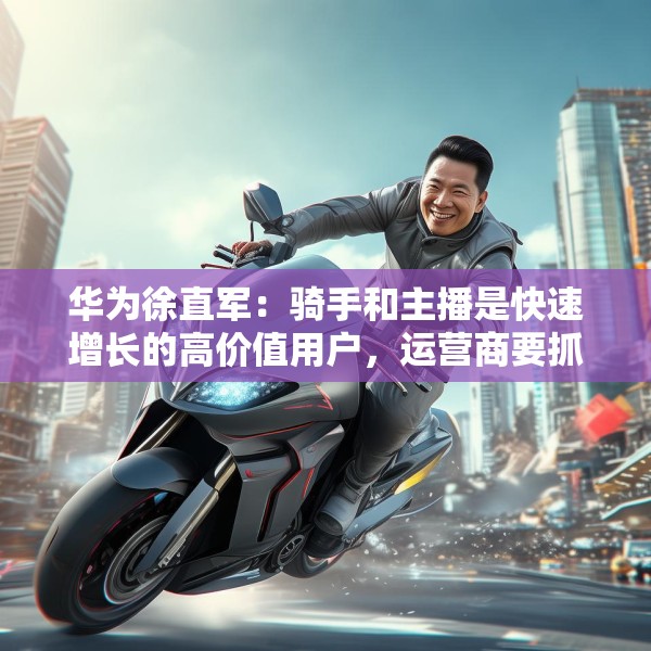 华为徐直军：骑手和主播是快速增长的高价值用户，运营商要抓住“成长性”需求