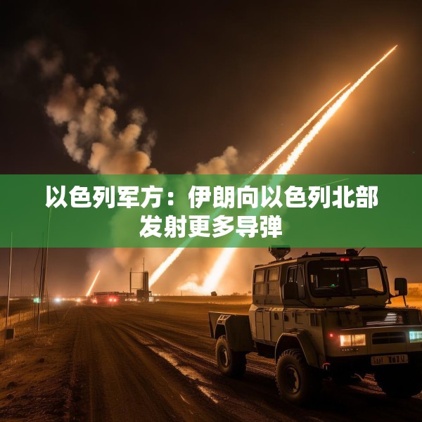 以色列军方：伊朗向以色列北部发射更多导弹