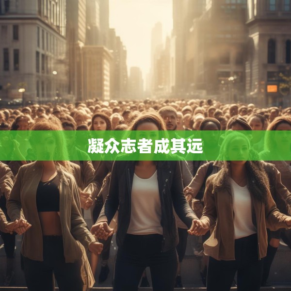 凝众志者成其远