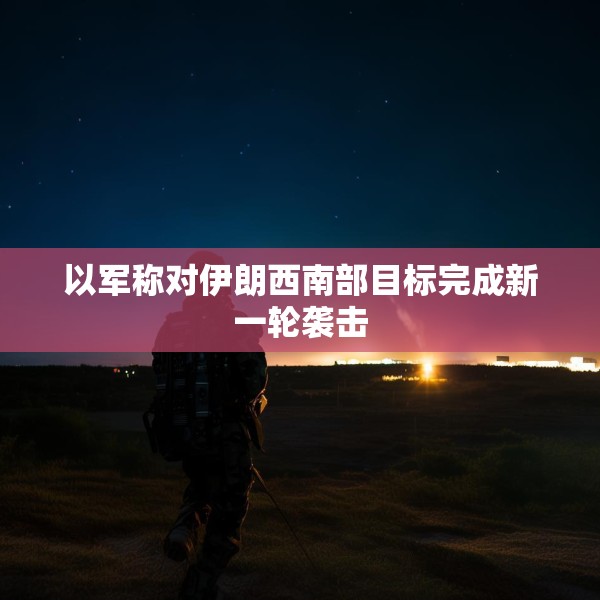 以军称对伊朗西南部目标完成新一轮袭击