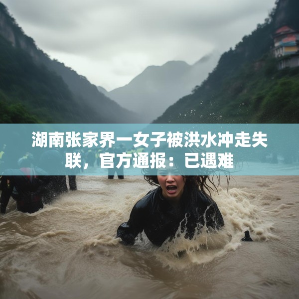 湖南张家界一女子被洪水冲走失联，官方通报：已遇难