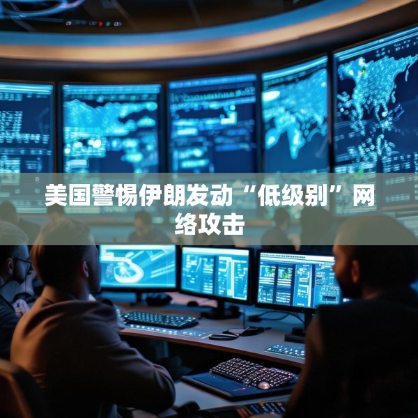 美国警惕伊朗发动“低级别”网络攻击