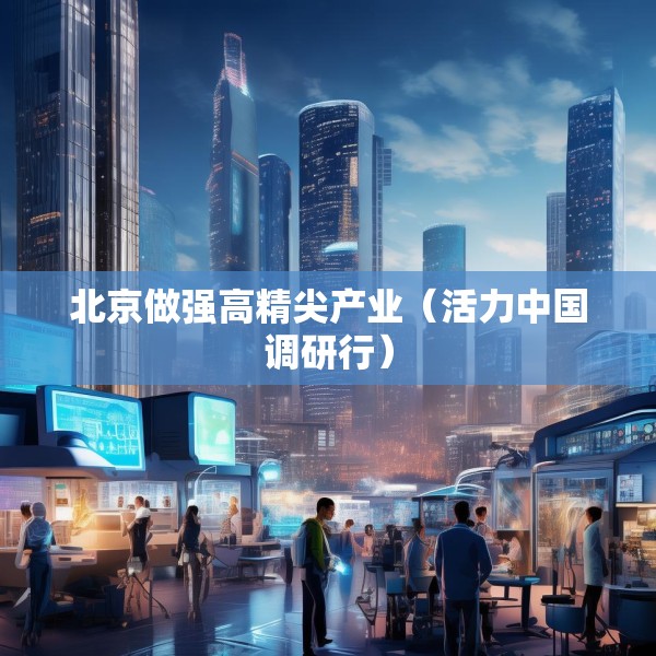 北京做强高精尖产业（活力中国调研行）