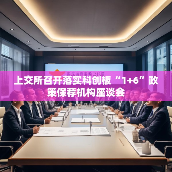 上交所召开落实科创板“1+6”政策保荐机构座谈会