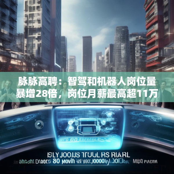 脉脉高聘：智驾和机器人岗位量暴增28倍，岗位月薪最高超11万元