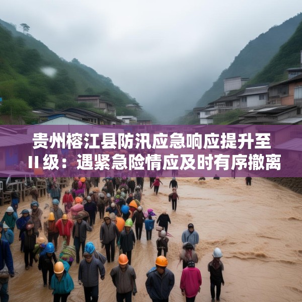 贵州榕江县防汛应急响应提升至Ⅱ级：遇紧急险情应及时有序撤离