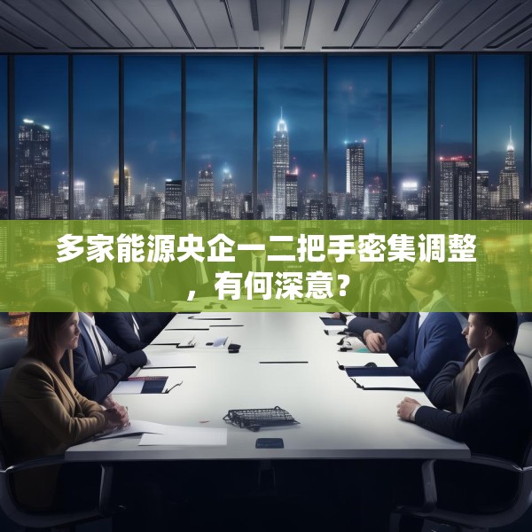 多家能源央企一二把手密集调整，有何深意？