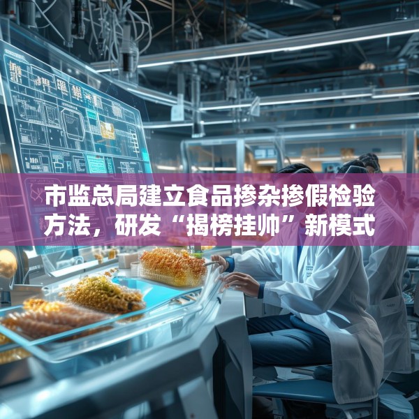 市监总局建立食品掺杂掺假检验方法，研发“揭榜挂帅”新模式