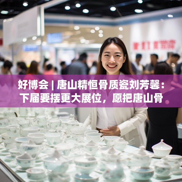 好博会 | 唐山精恒骨质瓷刘芳馨：下届要摆更大展位，愿把唐山骨瓷打出品牌！
