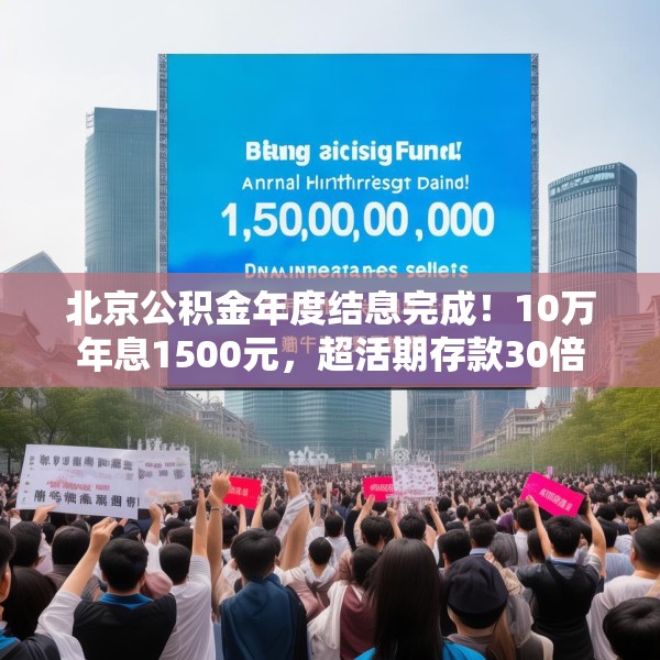 北京公积金年度结息完成！10万年息1500元，超活期存款30倍