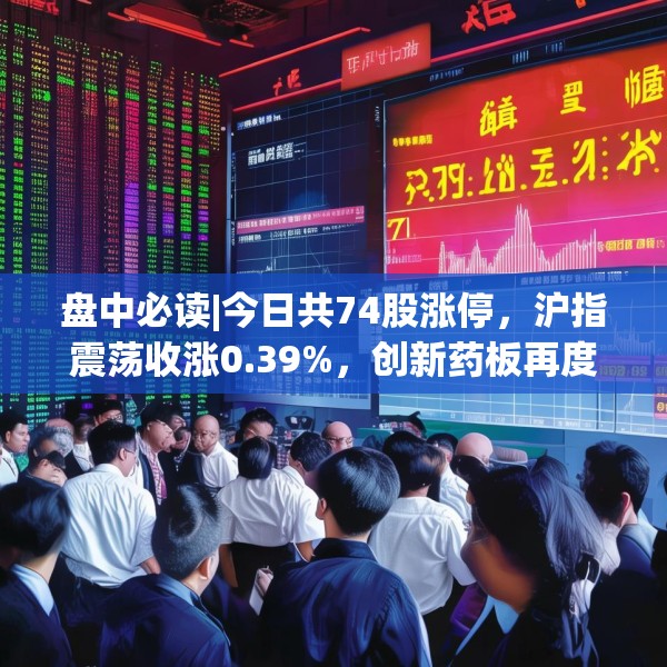 盘中必读|今日共74股涨停，沪指震荡收涨0.39%，创新药板再度大涨