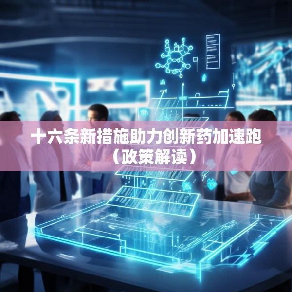 十六条新措施助力创新药加速跑（政策解读）