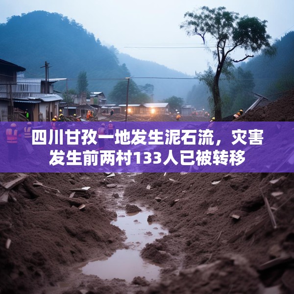 四川甘孜一地发生泥石流，灾害发生前两村133人已被转移