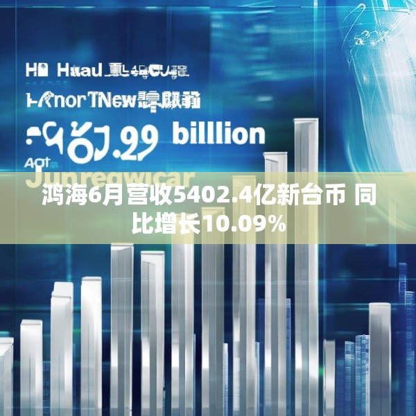 鸿海6月营收5402.4亿新台币 同比增长10.09%
