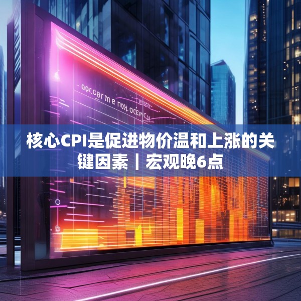 核心CPI是促进物价温和上涨的关键因素｜宏观晚6点