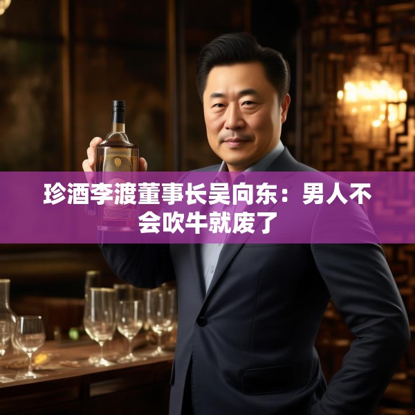 珍酒李渡董事长吴向东：男人不会吹牛就废了