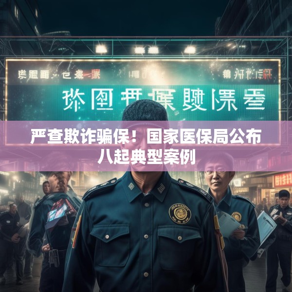 严查欺诈骗保！国家医保局公布八起典型案例