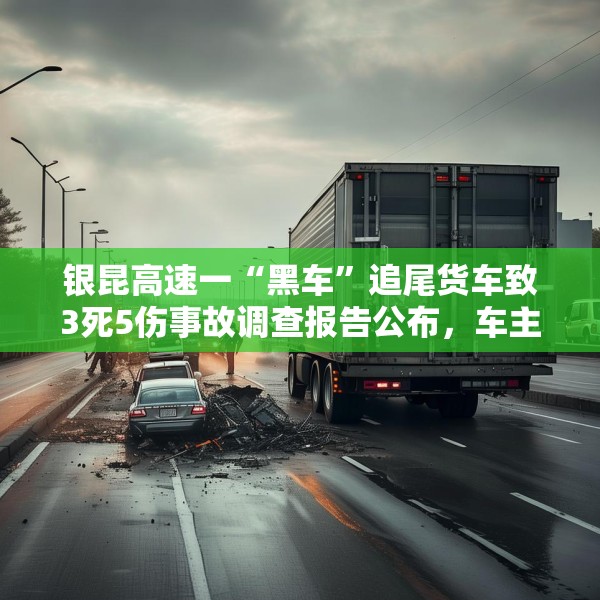 银昆高速一“黑车”追尾货车致3死5伤事故调查报告公布，车主和司机被追刑责