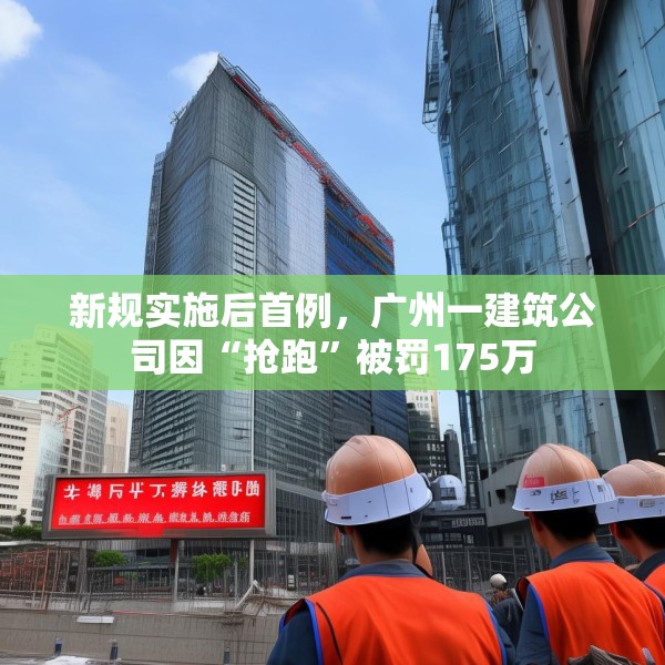 新规实施后首例，广州一建筑公司因“抢跑”被罚175万