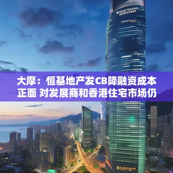 大摩：恒基地产发CB降融资成本正面 对发展商和香港住宅市场仍持建设性看法