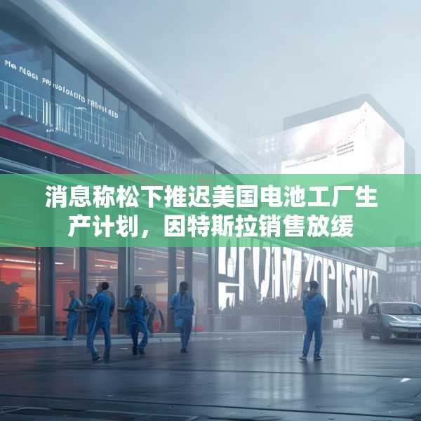 消息称松下推迟美国电池工厂生产计划，因特斯拉销售放缓