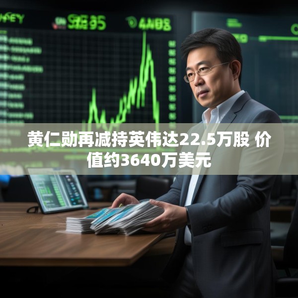 黄仁勋再减持英伟达22.5万股 价值约3640万美元
