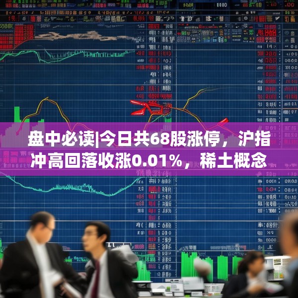 盘中必读|今日共68股涨停，沪指冲高回落收涨0.01%，稀土概念掀涨停潮