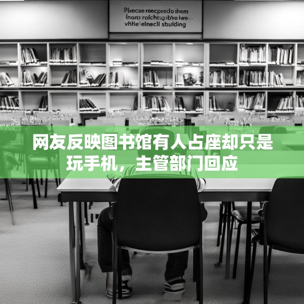 网友反映图书馆有人占座却只是玩手机，主管部门回应