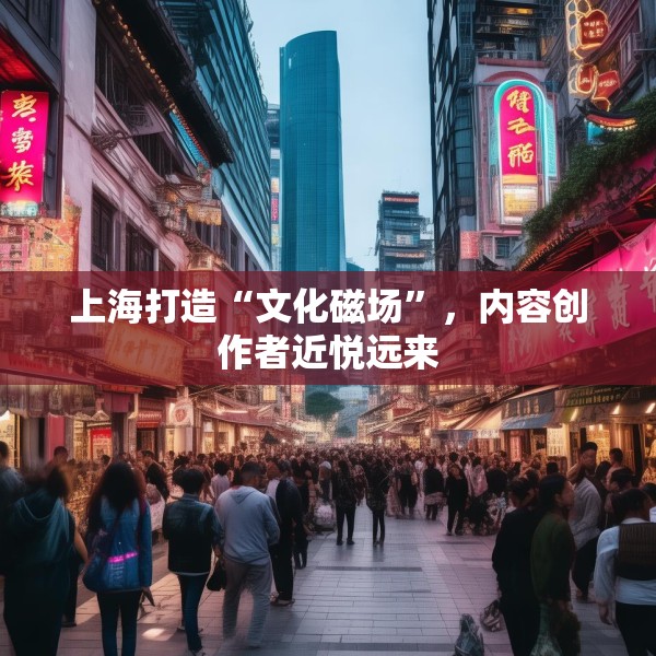 上海打造“文化磁场”，内容创作者近悦远来