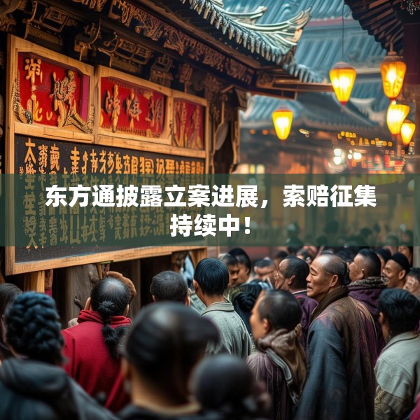 东方通披露立案进展，索赔征集持续中！
