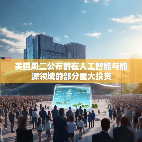 美国周二公布的在人工智能与能源领域的部分重大投资
