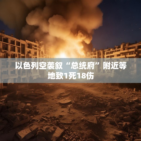以色列空袭叙“总统府”附近等地致1死18伤