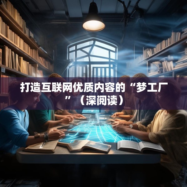 打造互联网优质内容的“梦工厂”（深阅读）