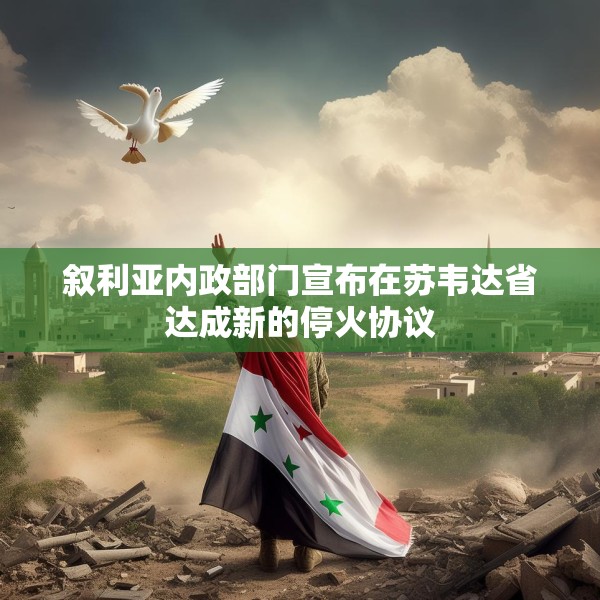 叙利亚内政部门宣布在苏韦达省达成新的停火协议