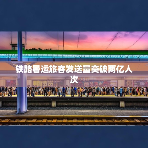 铁路暑运旅客发送量突破两亿人次