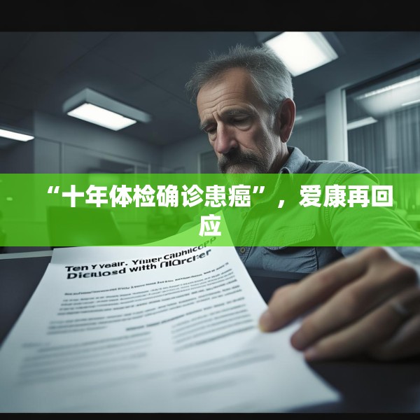 “十年体检确诊患癌”，爱康再回应