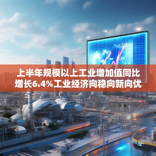 上半年规模以上工业增加值同比增长6.4%工业经济向稳向新向优发展