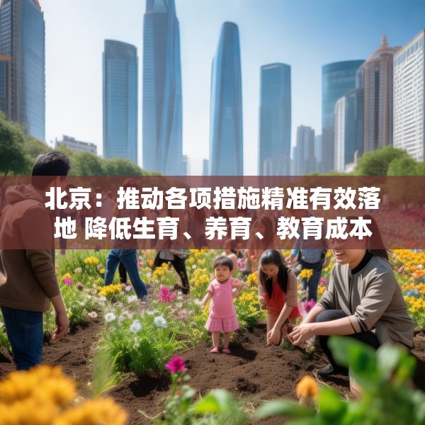 北京：推动各项措施精准有效落地 降低生育、养育、教育成本