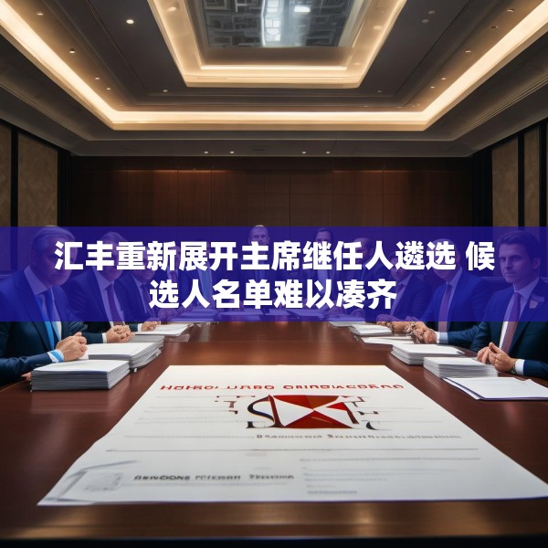 汇丰重新展开主席继任人遴选 候选人名单难以凑齐