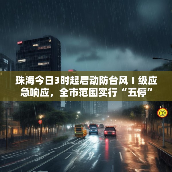 珠海今日3时起启动防台风Ⅰ级应急响应，全市范围实行“五停”